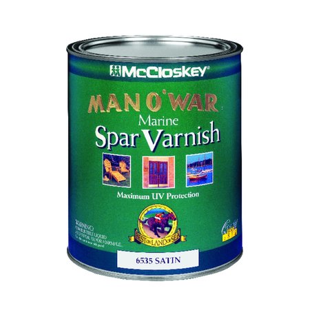 MAN O WAR McCloskey  Satin Clear Marine Spar Varnish 1 qt 080.0006535.005